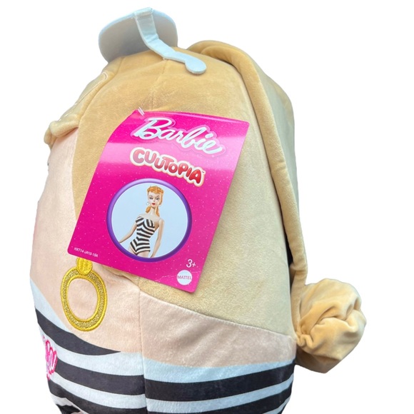 NWT Barbie Cuutopia 14-inch Plush- Striped Swim - Picture 4 of 9